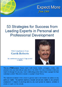 Expect More From 2008 - DOWNLOAD this E-book, courtesy of Garth Roberts